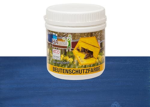 HAresil Beutenschutzfarbe Lasur Biene Beute blau Inhalt Gewicht 0,5 kg