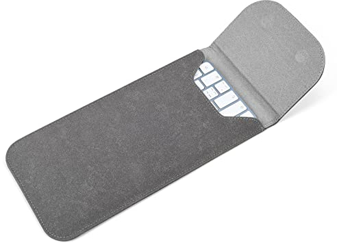 CaseBuy Premium Leder-Tastaturabdeckung für 2024 2023 2021 Apple iMac 61 cm (24 Zoll) M4 M3 Magic Keyboard ohne Out Touch ID A2449 A2450 Zubehörtasche, Space Grey