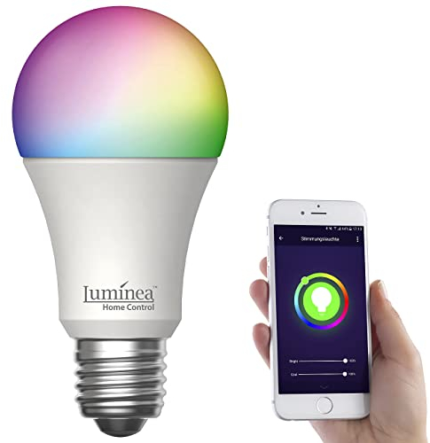 Luminea Home Control LED Birnen: WLAN-LED-Lampe, E27, RGB-CCT, 11 W (ersetzt 120 W), 1.055 lm, App (Glühbirne Alexa, Smart Lampen Alexa, Stimmungslicht)