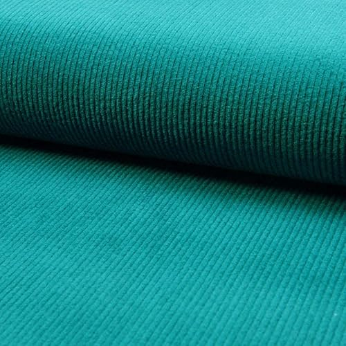 Cord, Breitcord, unifarben Mint als Meterware zum Nähen, 50 cm