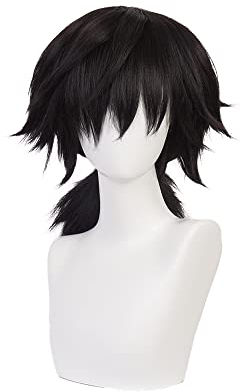 OSIAS Tomioka Giyuu Cosplay Perücke für Mann und Jungen