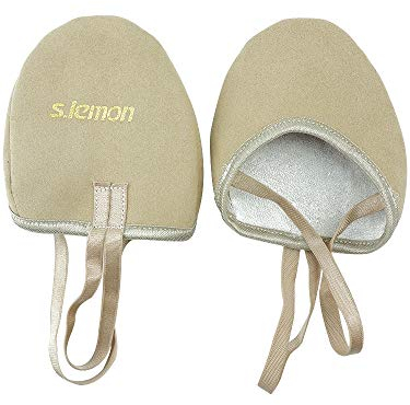 Halbe Sohle Pirouette Schuhe,Tanz Lyrical Turning Pointe Gymnastik Schuh für Mädchen Frauen 36