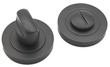 Thumb Turn & Release Set for Toilet Bathroom Door Lock - Various Finishes (Gun Metal Grey)