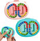 Magic Bean Würfel Spielzeug | Fingerwürfel-Spielzeug für Kinder | Intelligence Fingertip Zauberwürfel | Kinder Jungen Mädchen Lernspielzeug Dekompressions Spielzeug (2 Stück - Blau+Rosa)