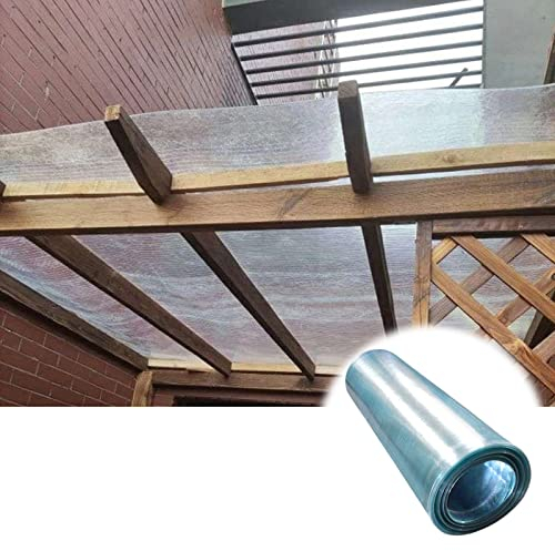 FENGSHOUU Polycarbonat Dachplatte,Glasfaser-Platte,Gewächshaus Garten Treibhaus Ersatzplatten,Stoßsicheren UV-Schutz,Für Terrassenüberdachung Und Parkhaus,Leicht Zu Schneiden (WxL:1.5x15m)