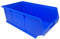 Blue Storage Lin Bins | Tool Organiser Bin | Stackable Boxes for Garage | Wall Hanging Box | DIY Storage | Plastic Drawers (Large-350x205x132mm) (5 Bins)