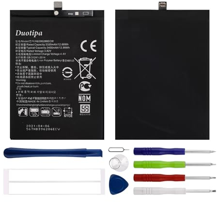Duotipa Batteria di ricambio HB396286ECW compatibile con Huawei P Smart 2019/2020 Honor 10 Lite batteria con attrezzi
