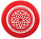 LZYKJGS Eurodisc 175g, Ultimate Frisbee, Flying Ring, Professionelle Wurfscheibe, Wurfring mit Durchmesser, Rainbow Wettkampfharte Wurfscheibe, Freizeitspieler und Profis Gleichermaßen (Rot)