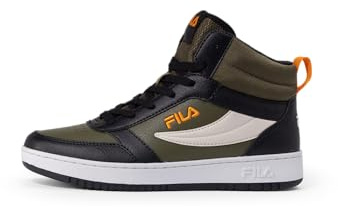 FILA Unisex Kinder Rega Nf Mid Teens Sneaker, Olive Night Black, 39 EU