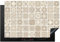 KitchenYeah© Herdabdeckplatte Einteilig Ceranfeld Abdeckplatte für Induktionsschutz Ceranfeldabdeckung Vinyl Herdabdeckplatten Mosaik - Vintage - Beige - Muster - Blumen - 76x51 cm