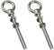 ORTAVA Tornillos de ojo largos M10 x 120 mm, 2 unidades con arandelas y tuercas hexagonales, tornillo de ojo de acero inoxidable 316 V4A A4, perno de ojo para fijación y suspensión
