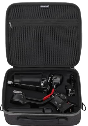 BeisDirect Hard Carrying Case for DJI RS 4 Kit Gimbal Stabilizer and Accessories, Portable Storage Bag Handheld Case Shockproof Travel Case with Shoulder Strap, 28 * 26.7 * 8.5cm