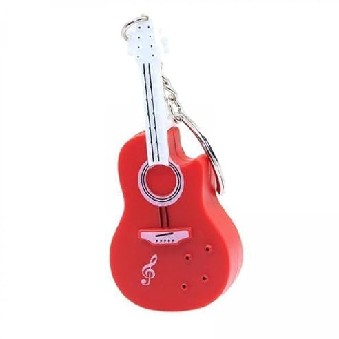 Baoblaze 2X Winziger Violin Schlüsselanhänger, Schlüsselanhänger, Violinmusik Schlüsselanhänger, Gitarren Stil, Anhänger, Charms, Die Kleinste Violine Der Welt
