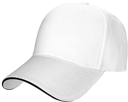KWQDOZF Dog Dad Baseball Cap Herren Damen – Duck Tongue Classic Sandwich Hat Plain Black
