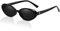 XITUADDA Retro Ovale Sonnenbrille für Damen - 90er Vintage Katzenauge UV400 Mode Kleine