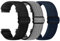 TumpCez Elastische Uhrenarmbänder,16mm 18mm 19mm 20mm 22mm 24mm Schnellverschluss Nylon Armband Verstellbare Aatmungsaktive Sportbänder Ersatzarmband für Herren Damen