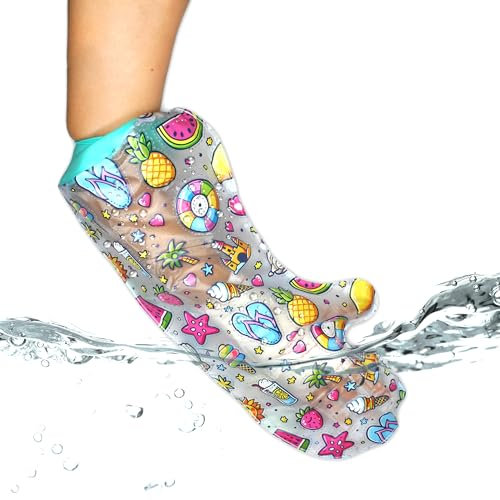 DOJA Barcelona | Gipsschutz Wasserdicht Hand Kinder | 51x24cm | Wasserdichter PVC Gipsschutz mit Silikonverschluss | Gips Hülle Kind oder Jugendlicher | Wasserfester Duschschutz für Dusche oder Pool