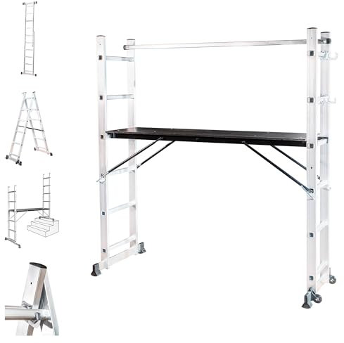 Scaffoldax2x6 Mehrzweck-Klappleiter mit Plattform