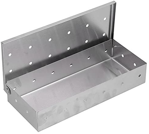 Beufee Smoker Box, Smoker Box for Gas Grilling Charcoal Smoker Smoke Box for Pellet Grill BBQ Smoker Box for Charcoal Gas Grill