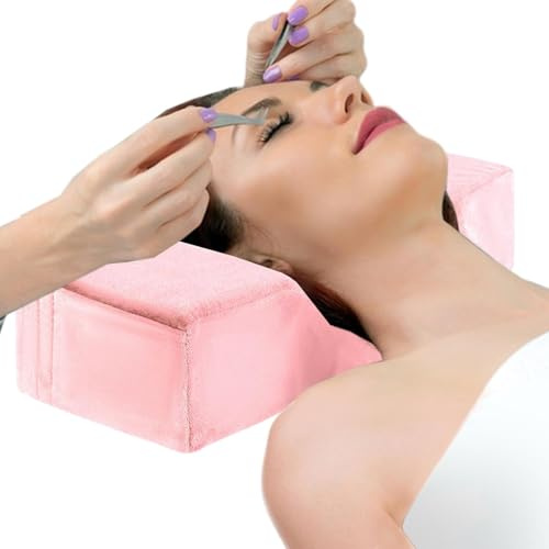 Laash Neck Pillow- Schönheitssalon Kissen, Transplantationskopf-Cusion | Gebärmutterhalskissen mit Taschen, professionelles Kissen zur Wimpernverlängerung, bequemes Lash -Kopfstütze -Kissen, bequemes