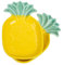 GRIRIW 2piezas Plato De Cerámica Para Salsas De Forma De Piña Para Condimentos y Aperitivos Para Cocinas y Restaurantes