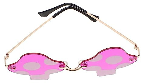 Homoyoyo 1paar Randlose Sonnenbrille Im Disco-party-stil Funky Für Festivals Und Strand Langlebigem Material Leuchtenden Farben Für Unvergessliche Mit Freunden