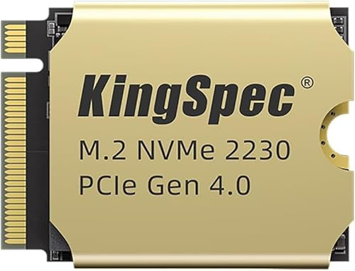 KingSpec 1TB 2230 M.2 NVMe PCIe 4.0 x4 SSD with Heatsink, Read Speed up to 5000MB/s, Internal Solid State Drive Compatible with Steam Deck, ROG Ally, Surface Pro