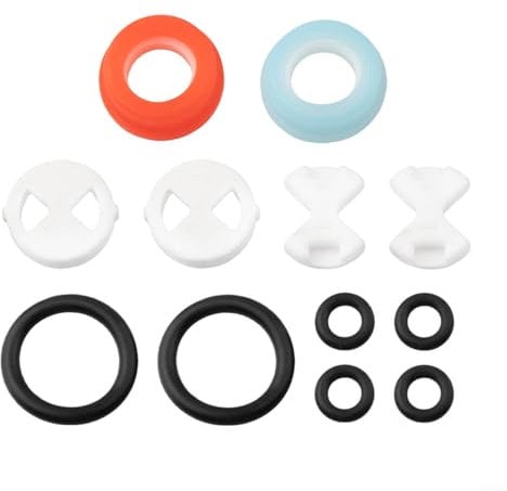 Yuanpgky Lot de 12 cartouches de rechange pour robinet de robinet avec disques en céramique en silicone pour joints d'anneau, ensemble de rondelles pour mitigeur d'évier de cuisine