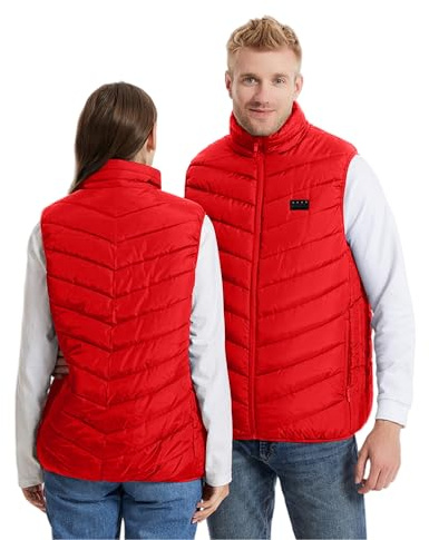Heated Gilet for Men Women with 27 Heating Zones Heated Body Warmer 3 Adjustable Temperature Heating Gilet Women Heated Vests Jacket for Winter Warm Coats (Battery Pack Not Included)