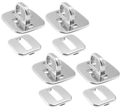 Garneck 4pcs Laptop Security Anchor Base Plate for Combination and Keyed Cable Locks, Universal Anti-theft Locking Station with Fixed Mount for Desks and Tablets