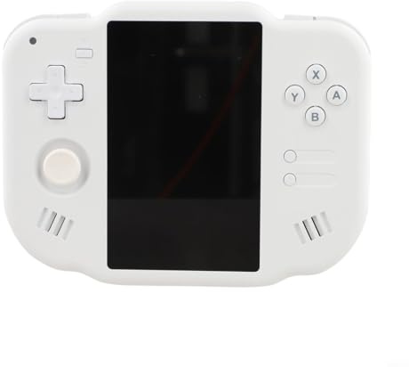 TONIXY Mini Zero 40 Retro-Handheld-Spielkonsole, 101,6 cm (40 Zoll) vertikaler Touchscreen, Android/Linux Dual-System, 4300 mAh Akku, 64 G TF-Karte im Lieferumfang enthalten für Reise-Gaming (weiß)