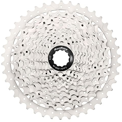 SunRace Unisex – Erwachsene CSMS3 Kassettenzahnkranz, Silber, 10-Fach