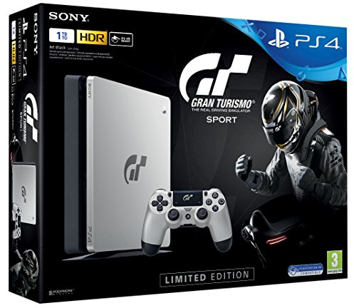 Sony PlayStation 4 Slim (1TB) - GT Sport Special Limited Edition inkl. Spiel Gran Turismo Sport + Dualshock4 Controller GT Sport Edition