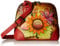 Anna by Anuschka Damen Women Hand Painted Leather Small Multi Compartment Zip-Around Organizer Handgemaltes Original-Kunstwerk, Herbststrauß