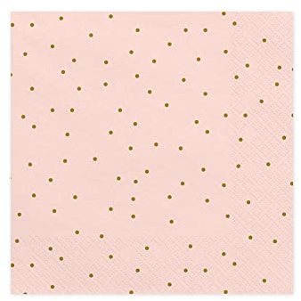 PartyDeco Karierte Servietten 33x33cm 20 STK. Hochzeit Geburtstag Taufe Kommunion