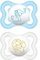MAM Air Ciuccio in Set da 2, in Silicone Skinsoft con Custodia Porta Succhietto, 2-6 Mesi, Azzurro