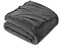 FARFALLAROSSA Coperta Plaid Pile, Coperta Letto Singolo/Matrimoniale 160 x 210 cm Flanella, Coperta Divano Grande Caldo Morbida - Grigio Scuro