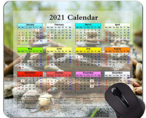 Yanteng Kalender 2021 Jahr Mauspad, Gebet Buddhismus Yoga Büro Mauspad