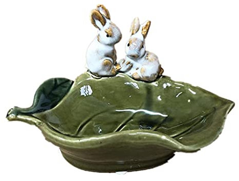 ZOGBX Plateau De Stockage De Bijoux, Organisateur Salle De Bain, Forme De Lapin Porte Savon, Porte-Bijoux Bracelet Bague Présentoir Rangement Bijoux Élégant Bol À Pot-pourri