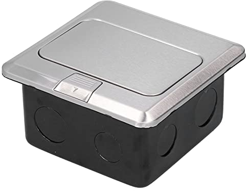 EU Stecker Wasserdichter Edelstahl Eingebaute Erdungssteckdose 2 Wege Bodensteckdose AC 250V