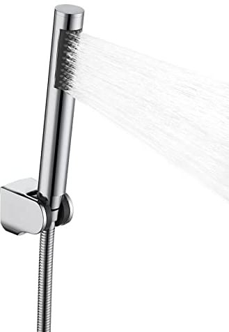 KES Duschbrause Handbrause Dusche Duschkopf Edelstahl Brausekopf mit Duschkopfhalterung und Duschschlauch Poliert, LP150-PS