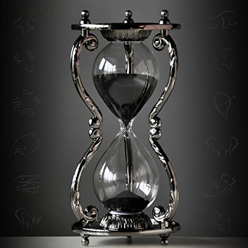 12 Constellation Antike Dekorative Sanduhr - Metall Sanduhr 30 Minuten Timer, Einzigartige Vintage Sandglas Sanduhr Handwerk Sanduhr Für Büro Schreibtisch Home Decor Geburtstagsgeschenk, Krebs, 30