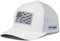 Columbia Unisex-Erwachsene PFG Fischflagge Mesh Ballkappe Cap, Weiß/Cool Grey/Bass-Flagge, Small-Medium
