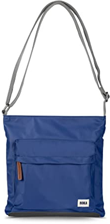 ROKA London Kennington Sustainable Crossbody Bag -Burnt Blue, M
