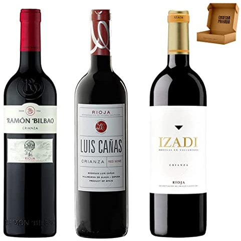 Pack Vinos Rioja - Envio 24h - Vinos Regalo - Cosecha Privada (3 x Botella 75 cl, Lote 2.02)