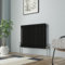 NRG Column Radiator Black 600x830mm Double Traditional Cast Iron Style Heater Interior Designer Horizontal Bathroom Radiators
