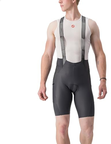 CASTELLI 4522011-030 Free Unlimited BIBSHORT Men's Shorts Dark Gray L