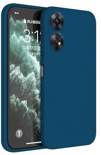 Topme Cover per OPPO Reno 8T (6.43 Inches) Custodia Case, Protezione Della Pelle Della Custodia in Silicone Tpu - Blu zaffiro