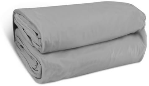 SAXONICA Poolfolie Rechteck Pool I 500 x 300 x 150 cm I 0,8 mm I hellgrau I Keilbiese I ausgebildete Ecken I 5 x 3 x 1,5 m