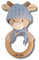 Babyrassel KUH gehäkelt personalisiert/ohne Personalisierung (Personalisiert)
